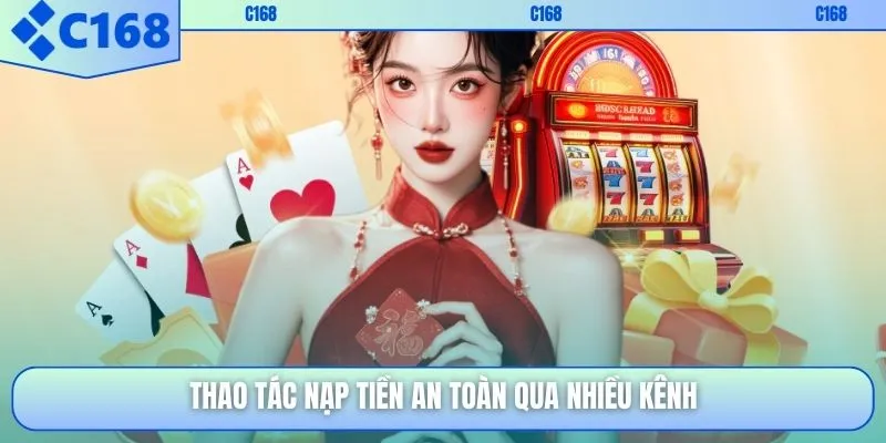 Thao tác nạp tiền an toàn qua nhiều kênh